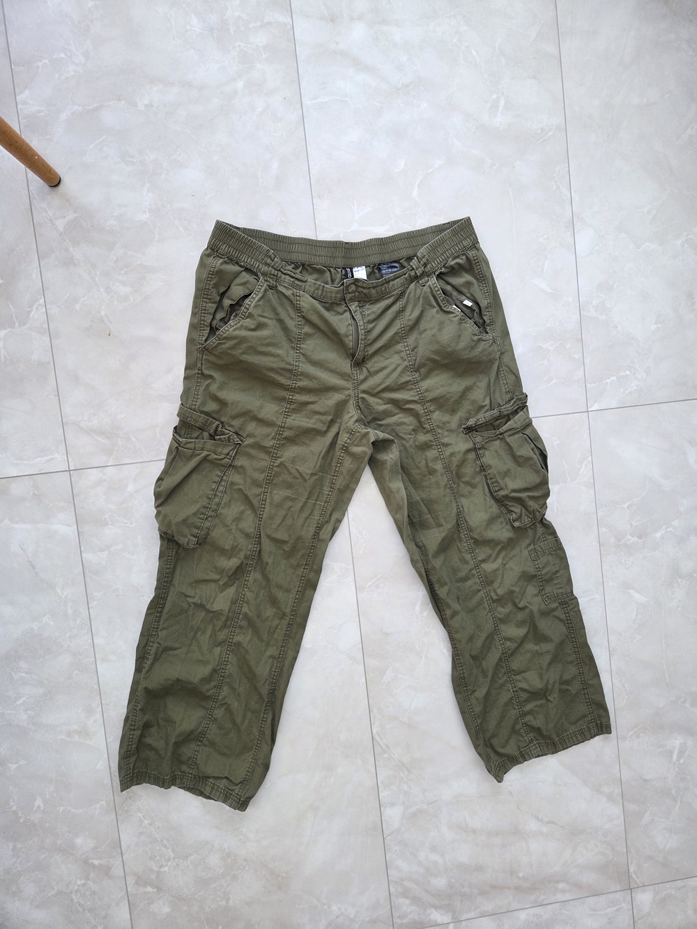 Divided Olive Utility Cargo Pants